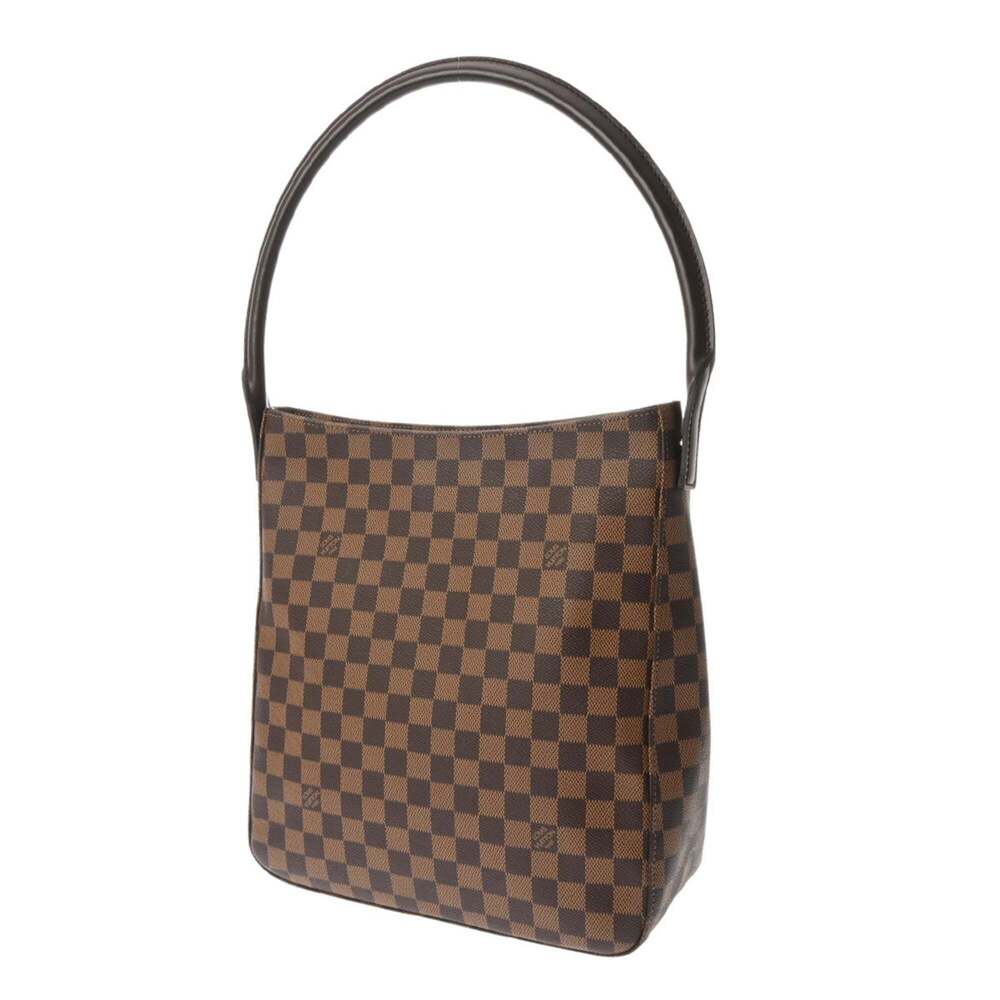 LOUIS VUITTON Authentic Brown Damier Canvas Looping GM Shoulder Bag - Picture 3 of 11